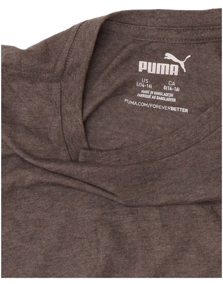 Tricou grafic PUMA pentru băieți Top 14-15 ani mare gri