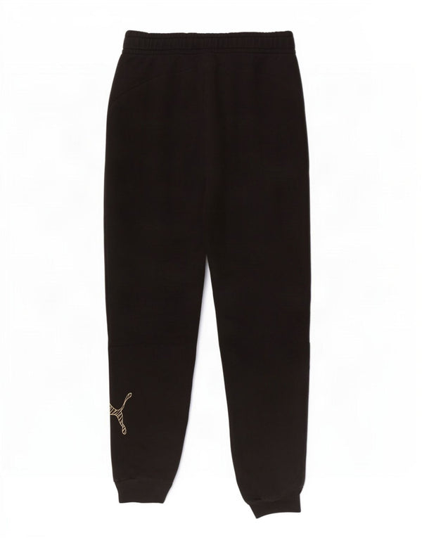 Pantaloni de trening grafic Puma pentru femei Joggeri UK 14, bumbac negru mare