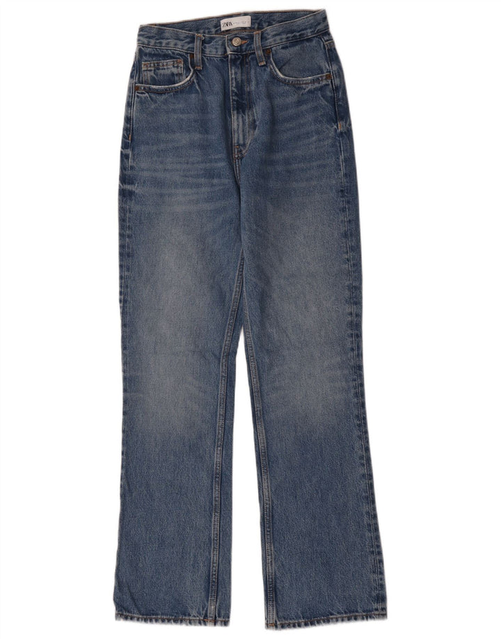 Blugi Zara Femei Bootcut EU 34 2XS W24 L30 Albastru