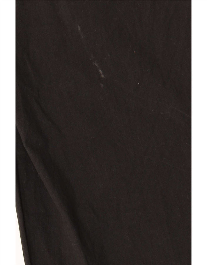 Pantaloni cargo drepti pentru femei Zara Mediu L28 L25 Bumbac negru