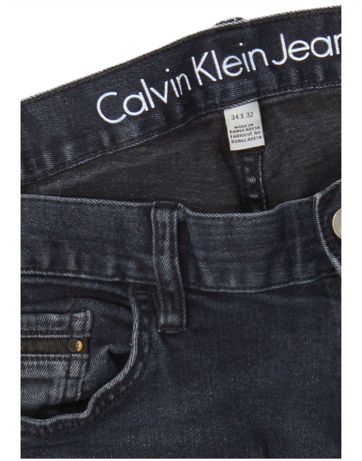 Blugi slim pentru bărbați Calvin Klein W34 L32 bleumarin