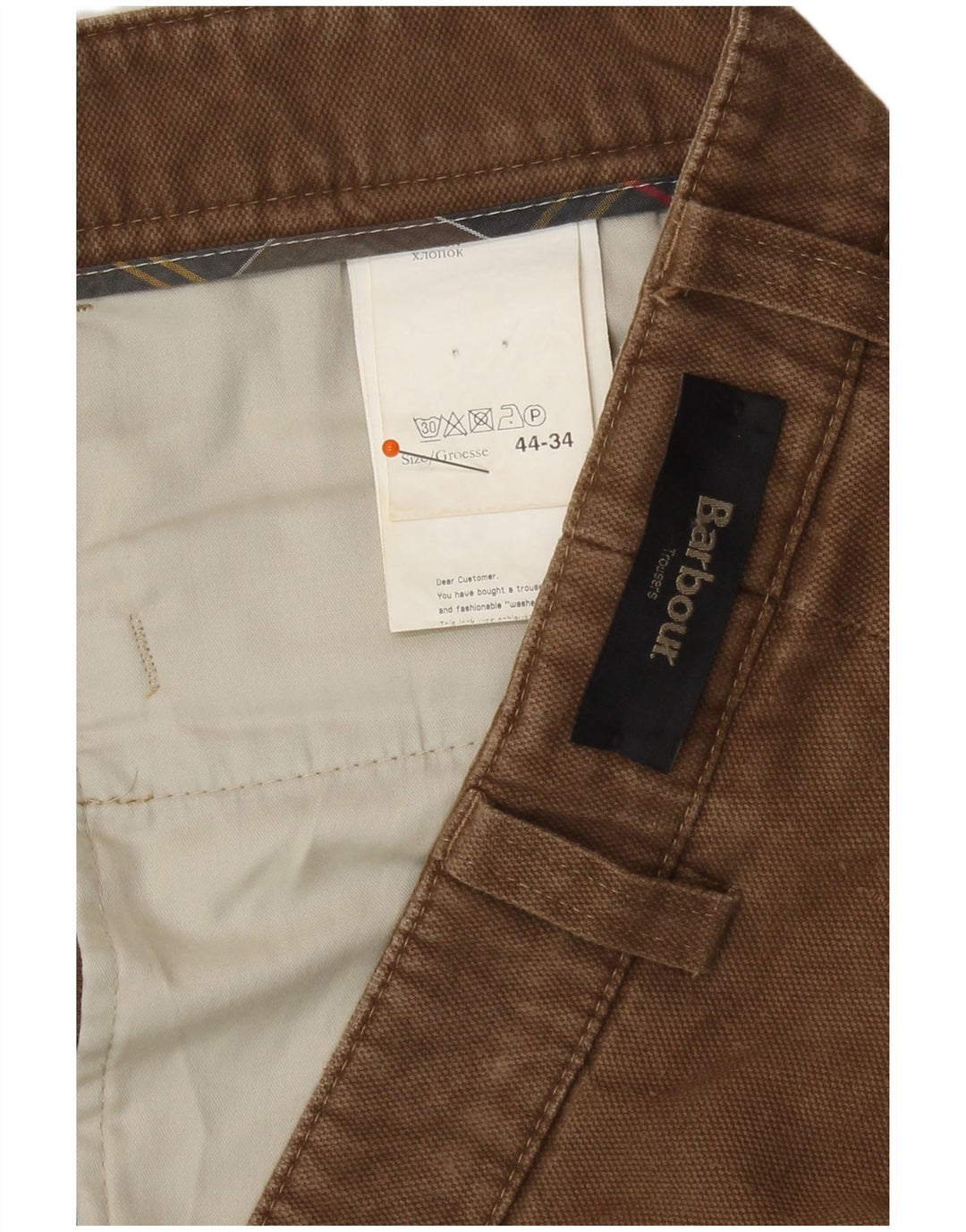 Pantaloni drepți pentru bărbați Barbour W44 L31 bej