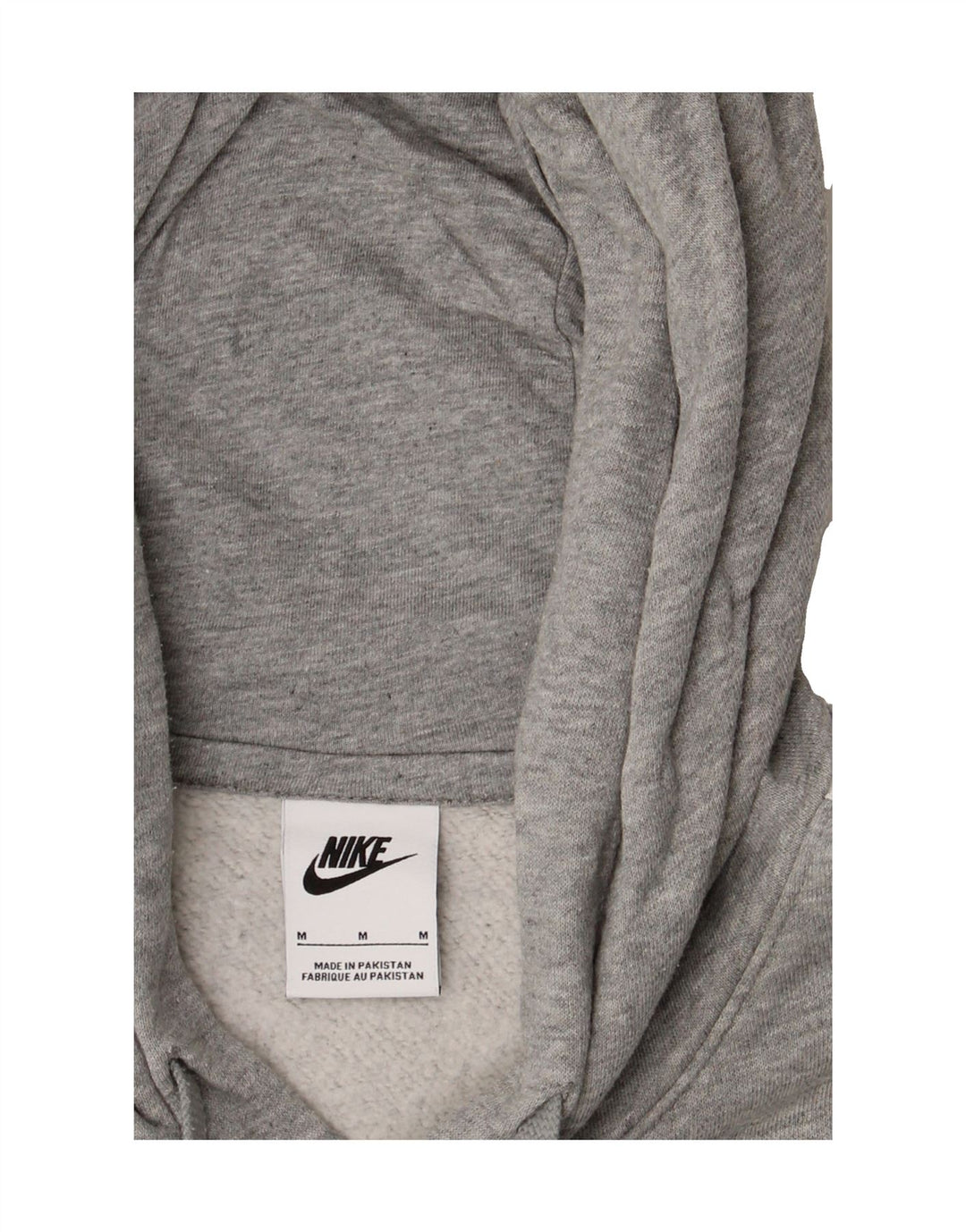 NIKE Mens Graphic Hoodie Jumper Medium Grey Colourblock Cotton Vintage Nike and Second-Hand Nike from Messina Hembry 