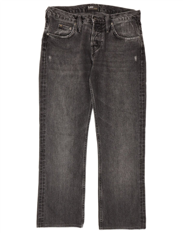 Blugi LEE Knox Distressed Straight pentru bărbați W32 L29 bumbac gri