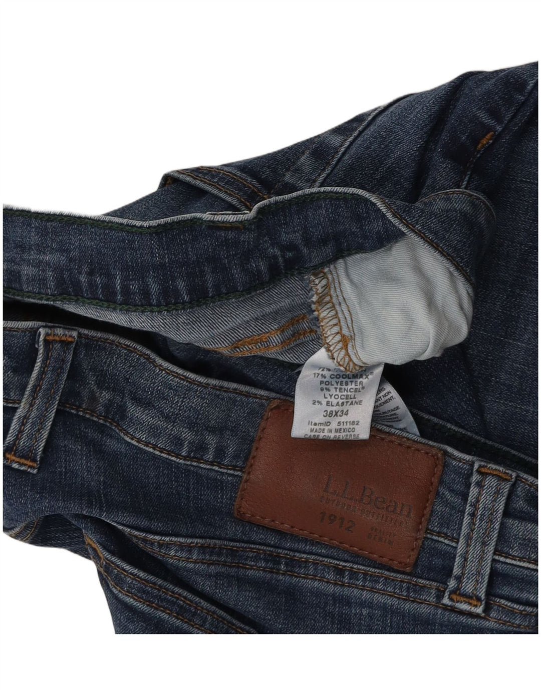 Blugi slim pentru bărbați L.L.BEAN W38 L34 Bumbac albastru