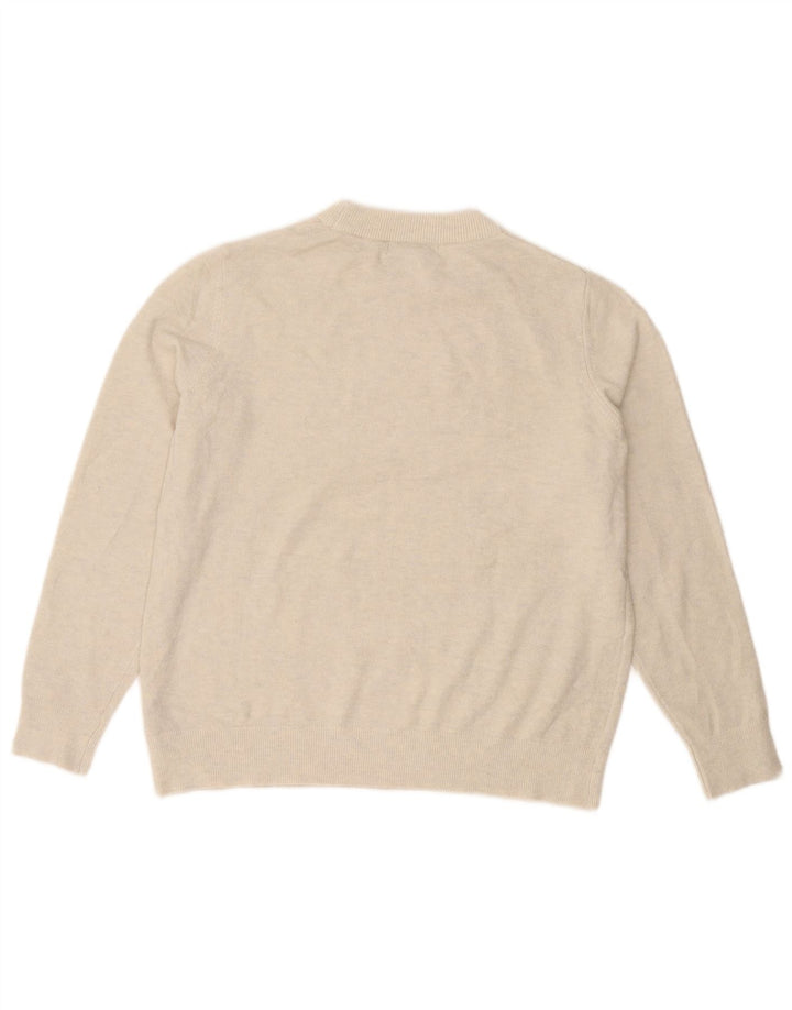 Pulover pentru femei Marks & Spencer cu decolteu triplu UK 14 Medium Off White