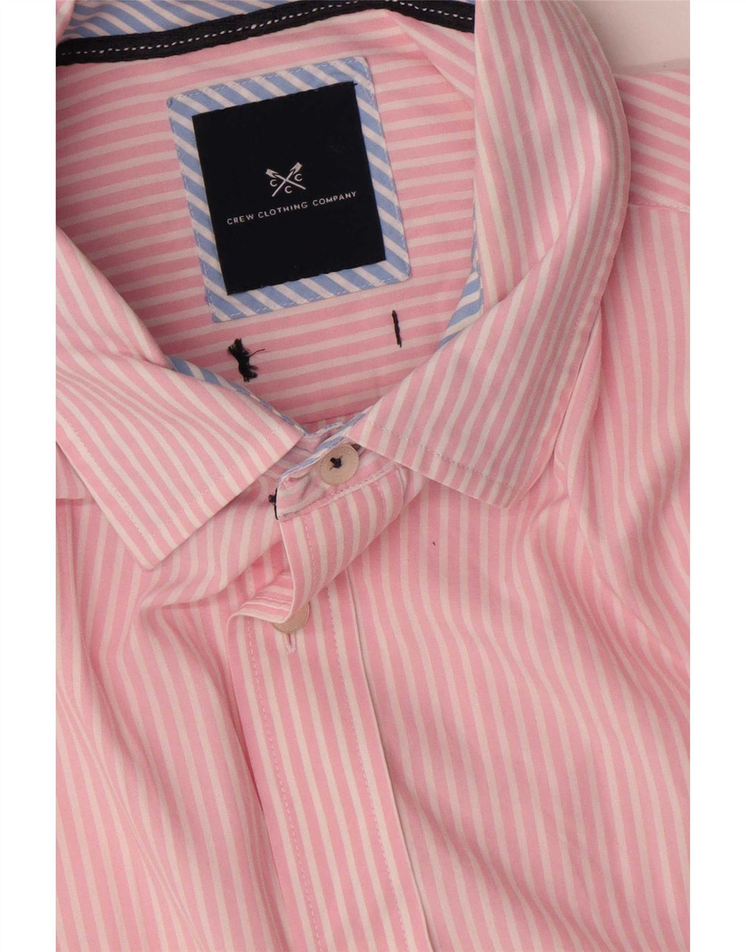 Crew Clothing Cămașă pentru bărbați, mare, roz, cu dungi