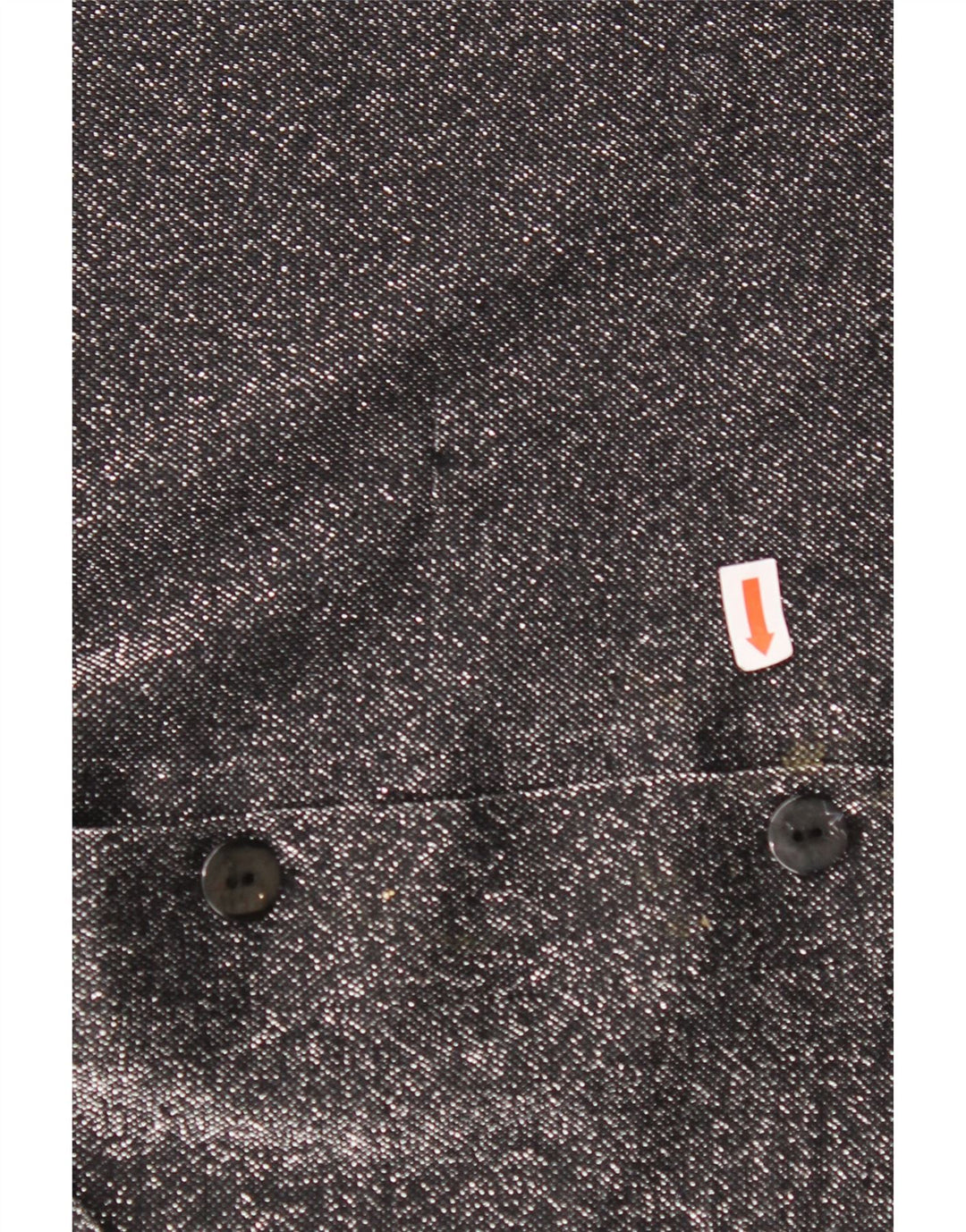 Bluză cămașă supradimensionată pentru femei VINTAGE UK 16 Poliester mare negru cu pete