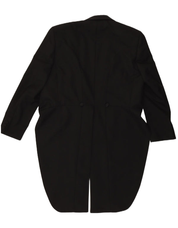 Jachetă vintage pentru bărbați cu frac EU 50 Poliester negru mare