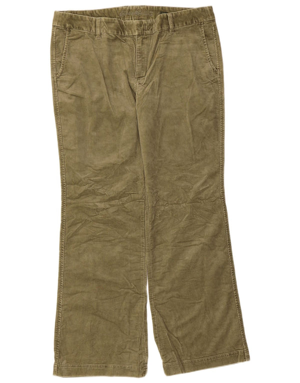 Eddie Bauer Womens Straight Corduroy Trousers US 16 2XL W38 L31 Khaki