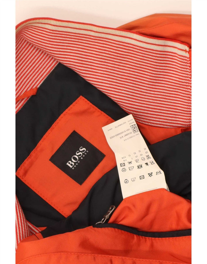 Jachetă Bomber Crop pentru bărbați Hugo Boss EU 52 XL Poliamidă portocalie