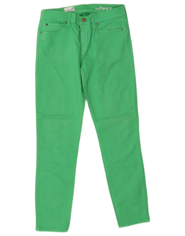 Blugi skinny Gap pentru femei L28 L27, bumbac verde
