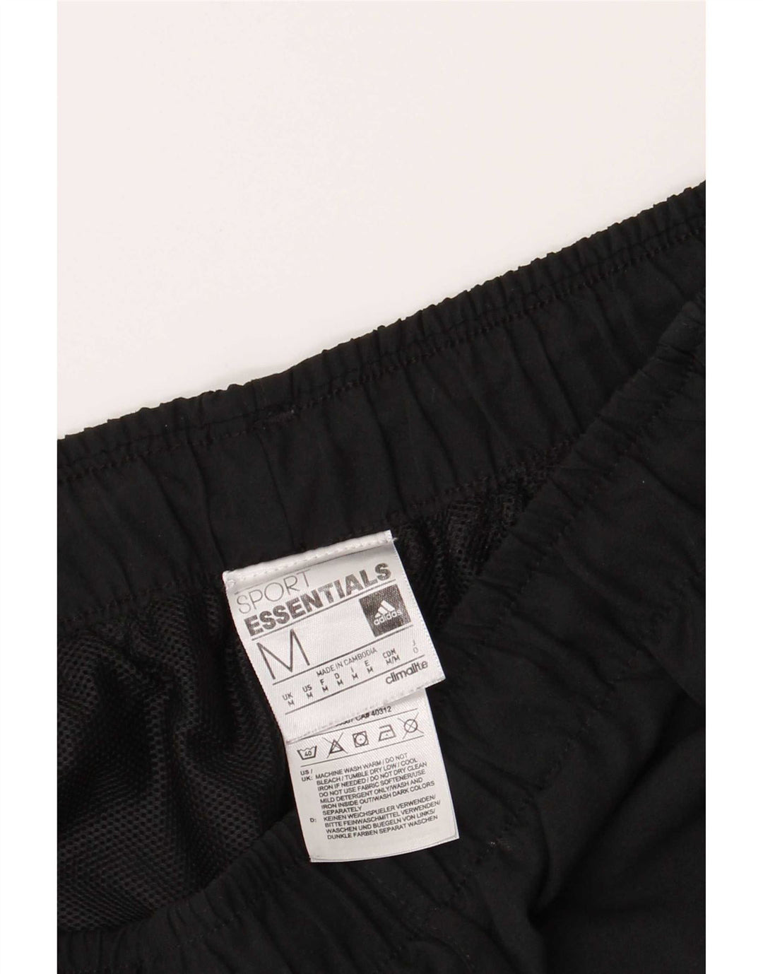 Pantaloni scurți sport pentru bărbați Adidas Climalite, poliester mediu negru