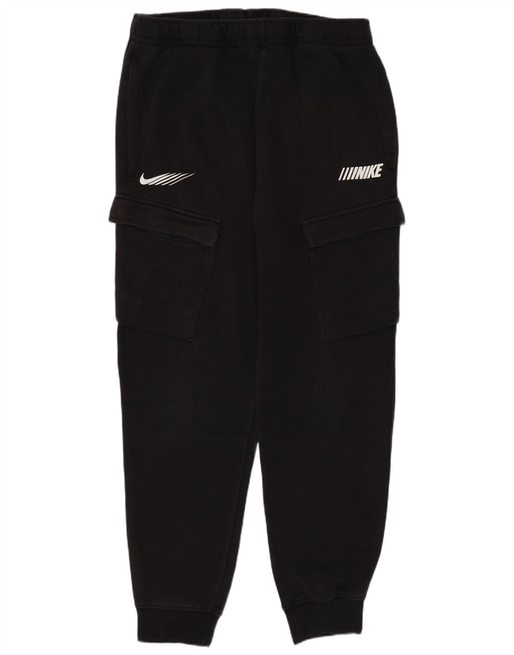Pantaloni de trening Nike Graphic Cargo pentru bărbați Joggeri, bumbac mediu negru