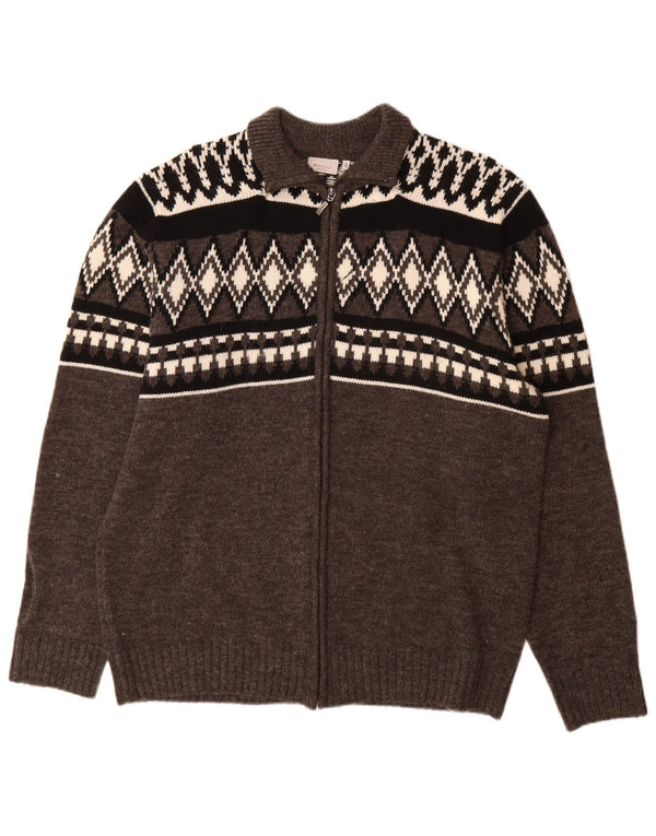 Pulover cardigan pentru bărbați Bexleys IT 54 XL gri Fair Isle Acrilic