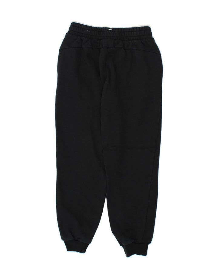 PUMA Boys Tracksuit Trousers Joggers 13-14 Years Black Vintage Puma and Second-Hand Puma from Messina Hembry 