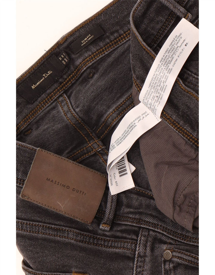 Blugi slim pentru bărbați Massimo Dutti EU 46 XL W36 L32 bumbac gri