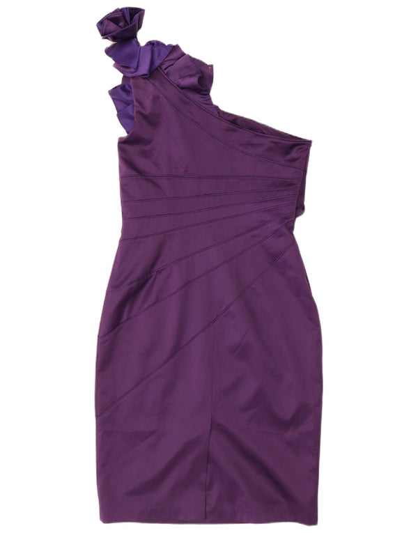 Rochie Karen Millen pentru femei, cu un singur umăr, UK 14, mare, mov, bloc de culoare