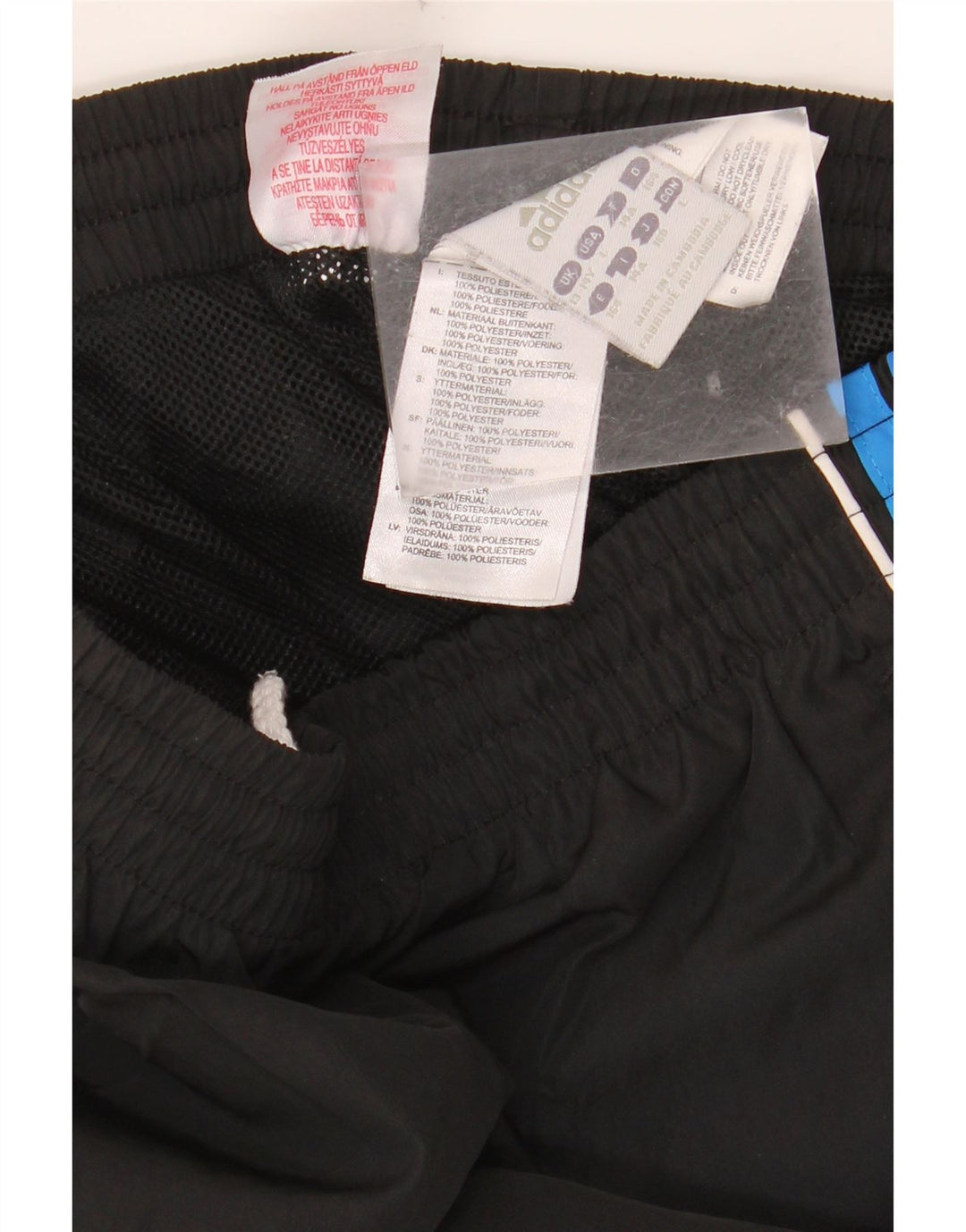 ADIDAS Băieți Pantaloni Trening Pantaloni Joggeri 13-14 Ani Poliester Negru