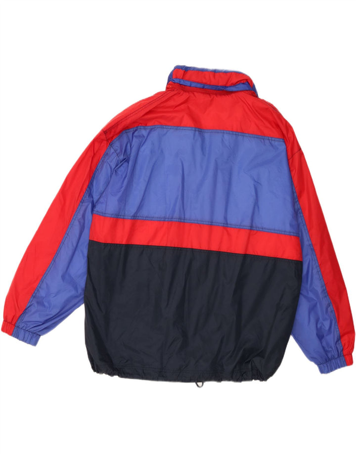 Jachetă de ploaie cu glugă pentru bărbați Marcel Clair EU 56 3XL Albastru bleumarin Colorblock