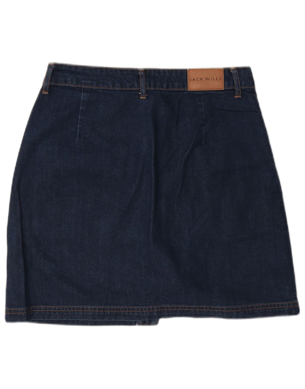 Mini fustă de blugi Jack Wills pentru femei UK 10 Small W27 Bumbac albastru