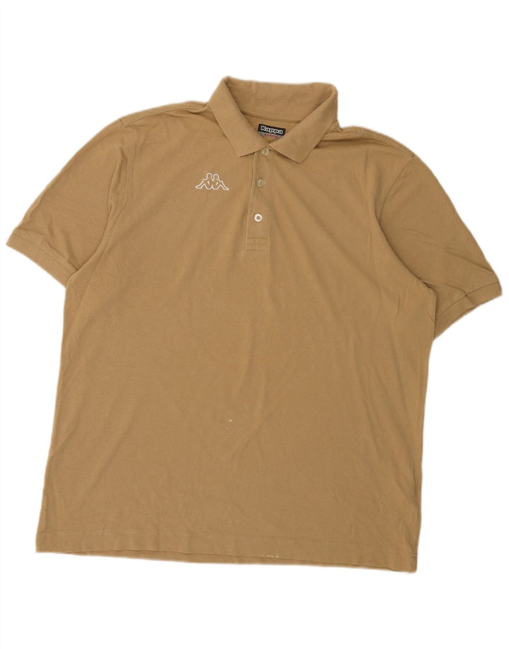 Tricou polo pentru bărbați Kappa Bej mare