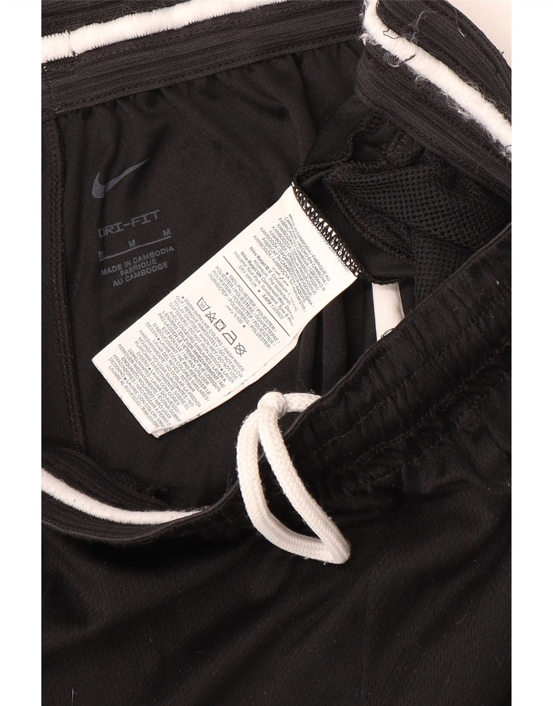 Pantaloni scurți sport Nike Dri Fit Graphic pentru bărbați, poliester mediu negru