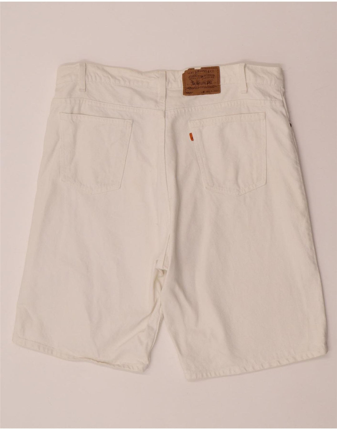 Pantaloni scurți Levi's 550 Denim W40 XL Bumbac alb