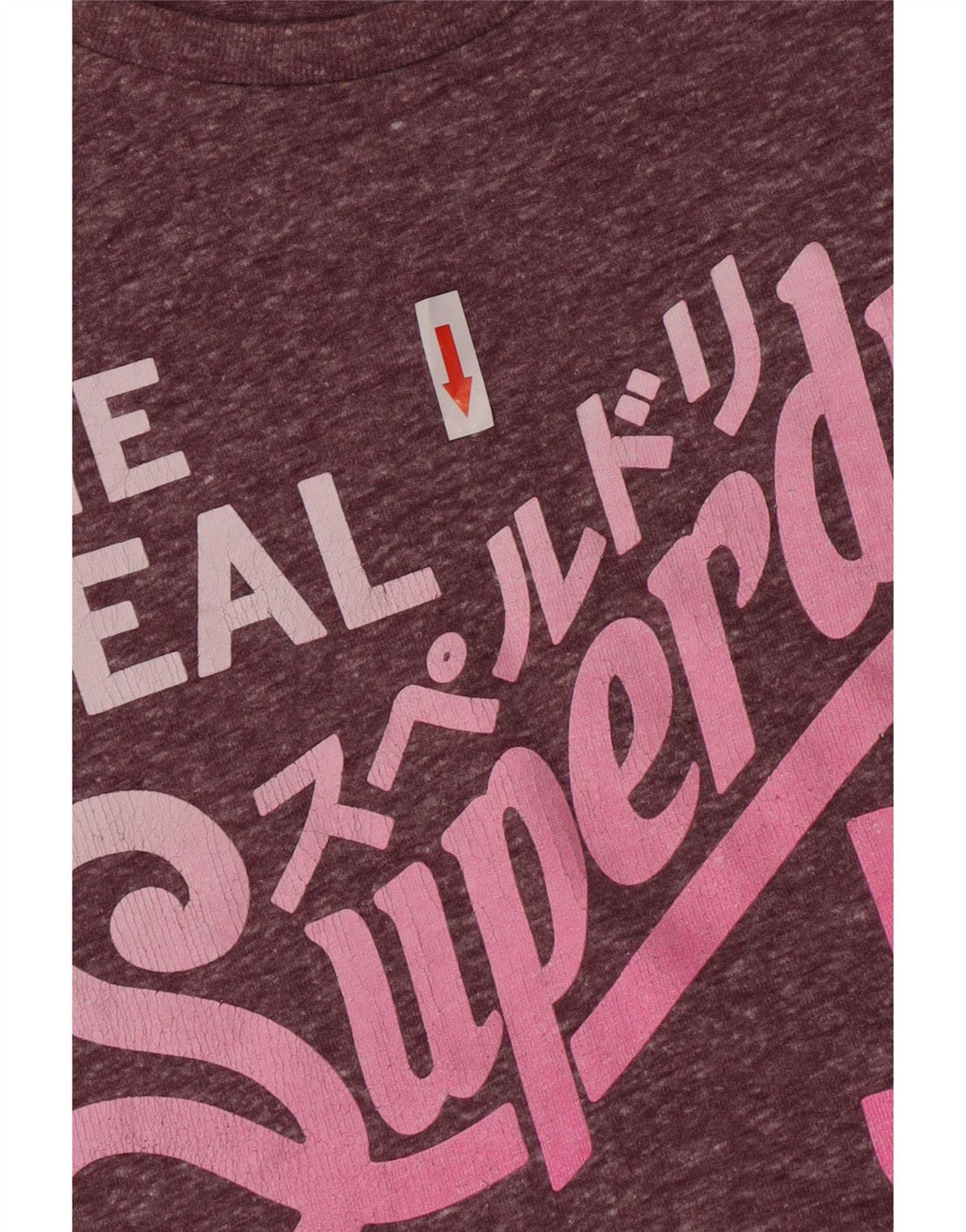 Tricou grafic Superdry pentru femei Top UK 10 Small Purple Poliester