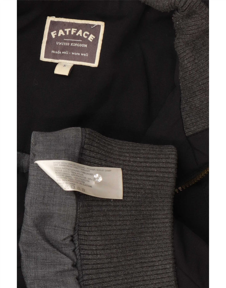 Jachetă bomber cu glugă pentru bărbați Fat Face UK 36 Nylon negru mic