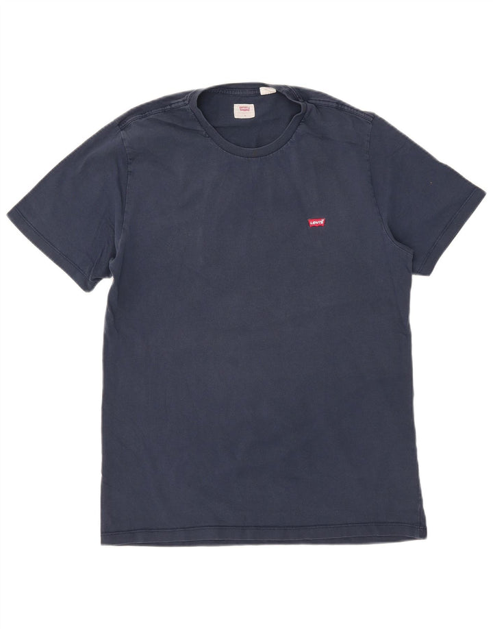 Tricou pentru bărbați Levi's Top mediu din bumbac bleumarin