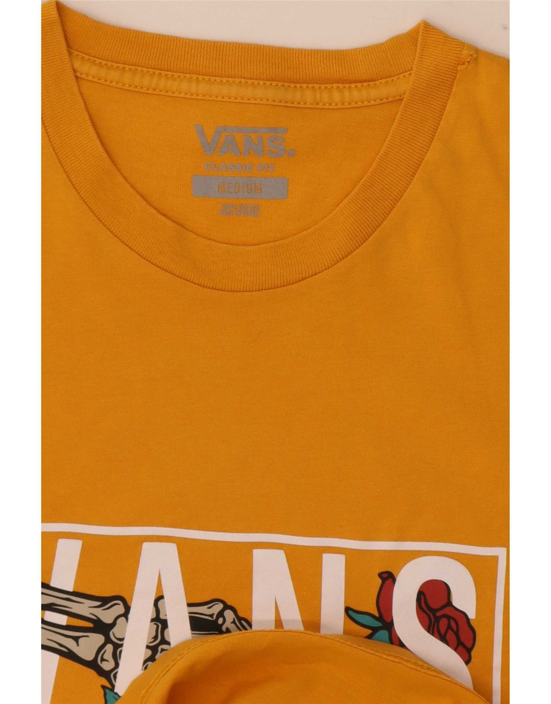 Tricou grafic Vans Classic Fit Top Bumbac galben mediu