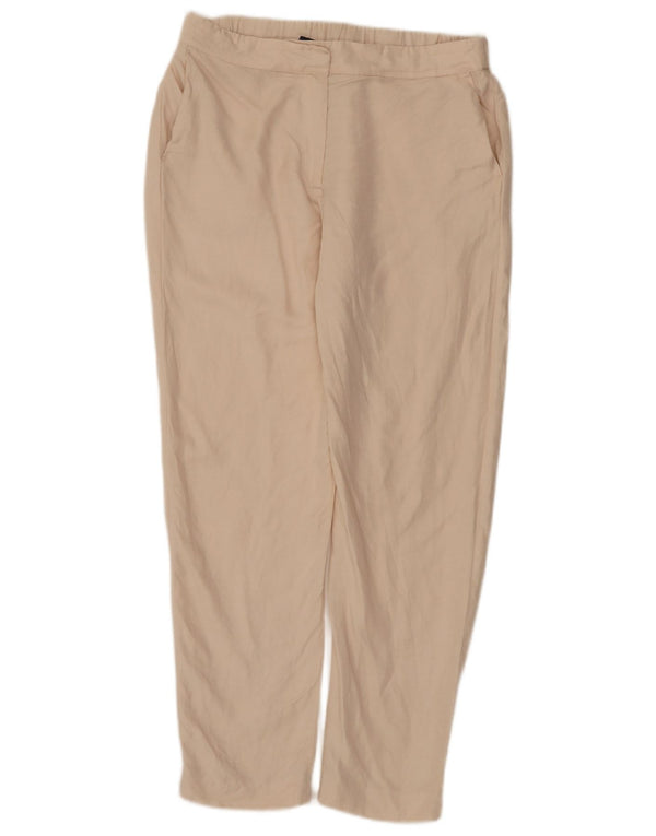 French Connection Pantaloni chino pentru femei cu talie înaltă UK 12 Medium W32 L29 Bei