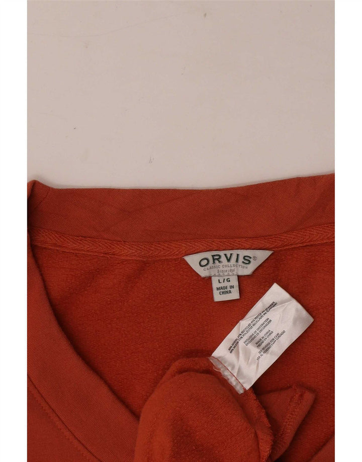 Pulover supradimensionat pentru femei Orvis UK 16 mare portocaliu Modal