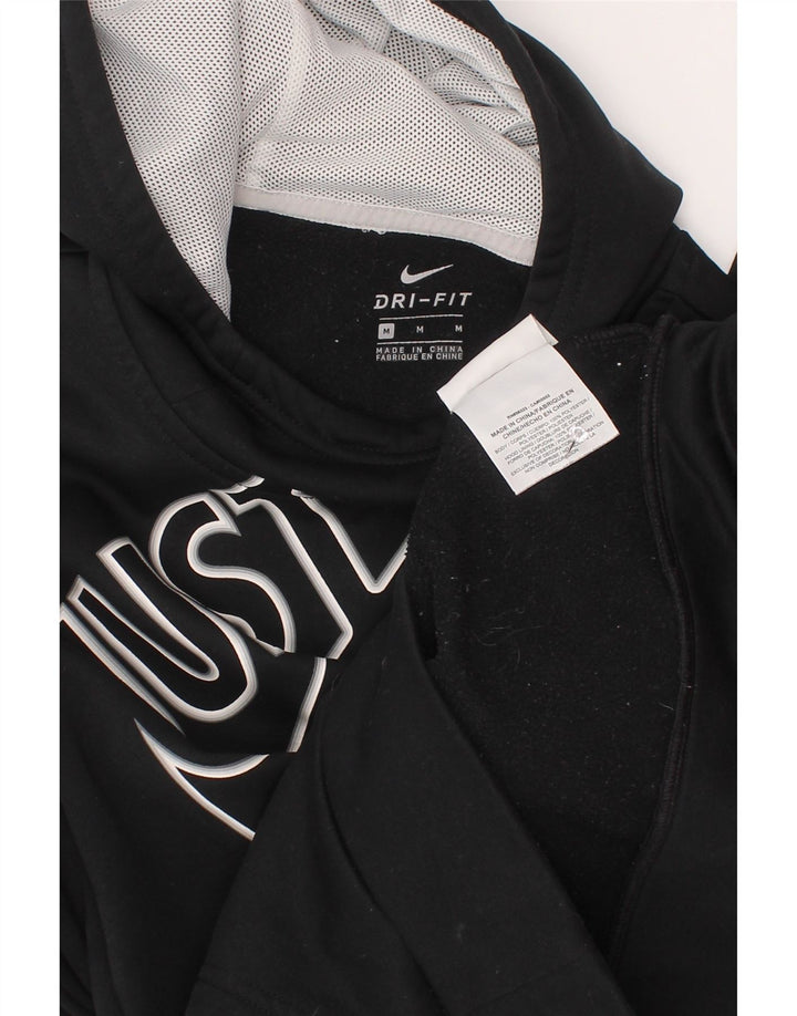 Pulover Nike pentru băieți grafic cu glugă 10-11 ani, mediu, negru, poliester