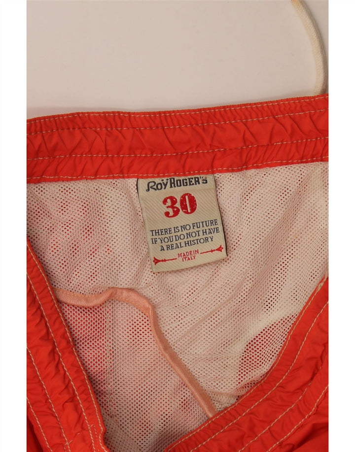 Pantaloni scurți de înot Roy Rogers pentru bărbați, poliamidă roșie medie