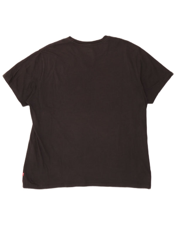 Tricou cu grafic Levi's pentru femei Top UK 18 XL Bumbac negru