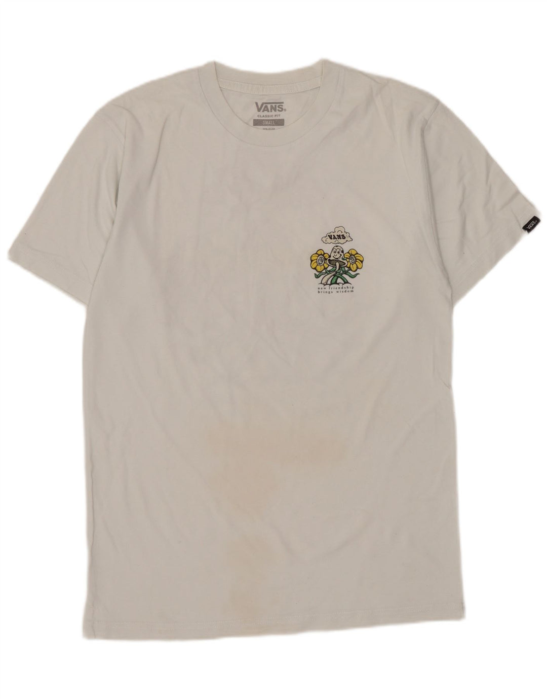 Tricou grafic Vans Classic Fit Top Mic Alb