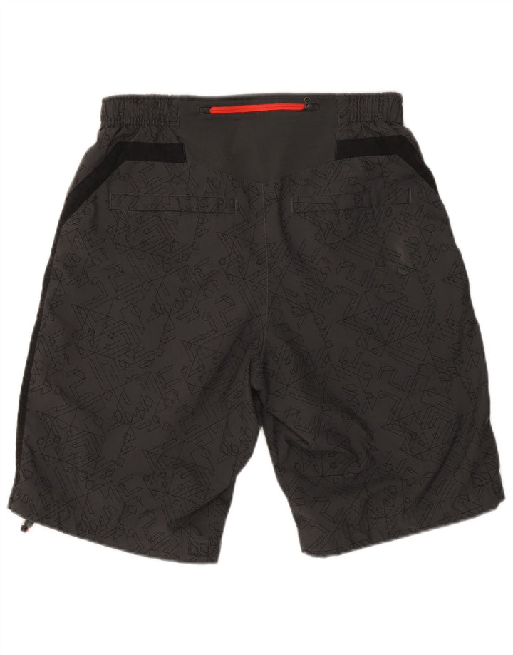Pantaloni scurți sport Nike pentru bărbați, gri mediu, poliester geometric