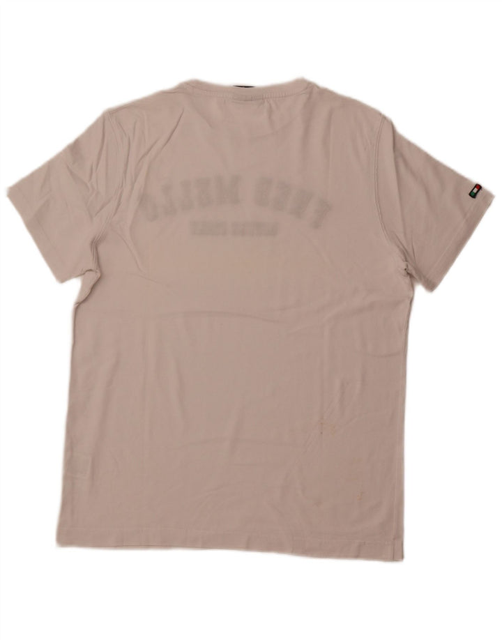 FRED MELLO Tricou grafic pentru bărbați Top mare din bumbac alb