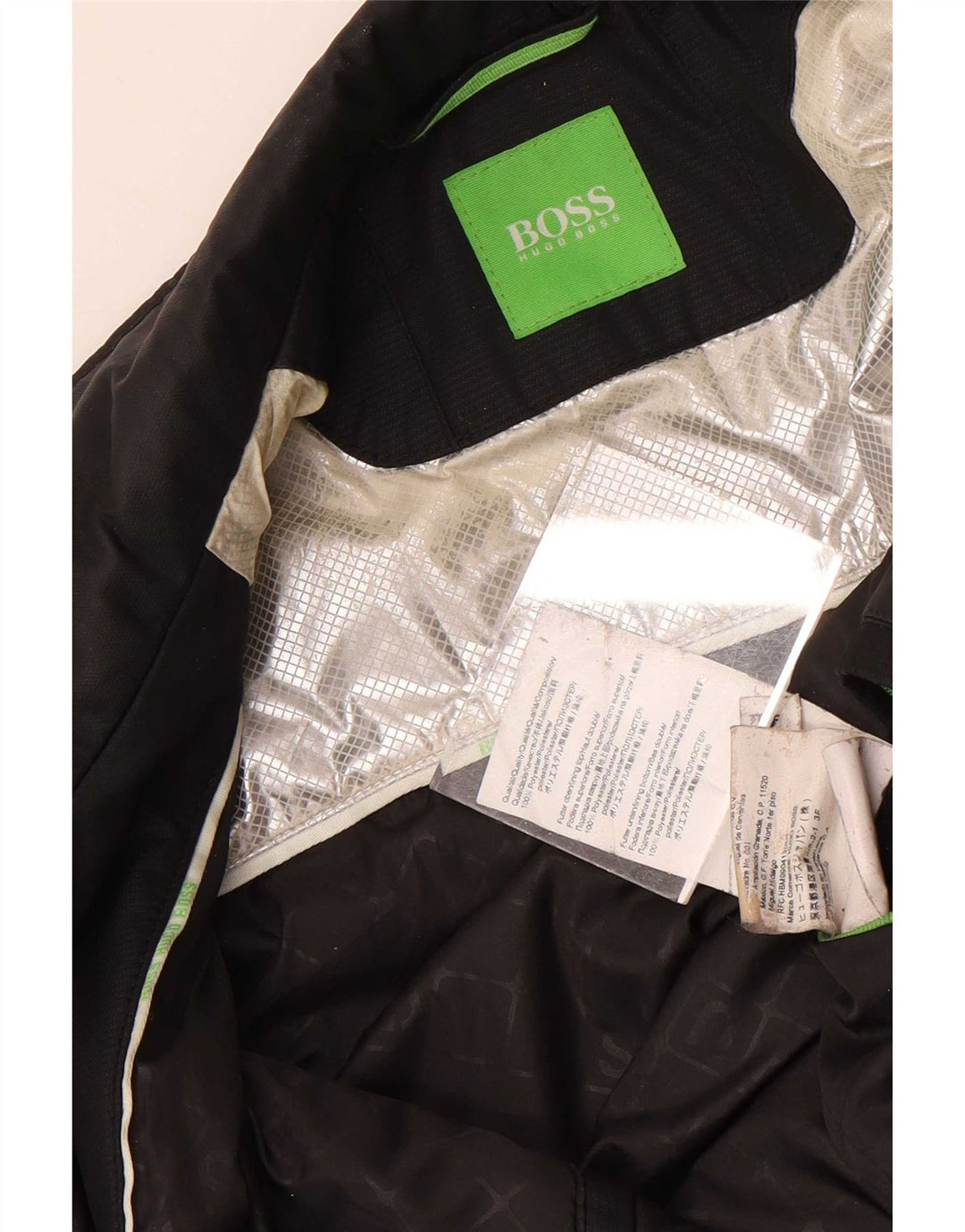 Bomber pentru bărbați Hugo Boss UK 38 Poliester mediu negru