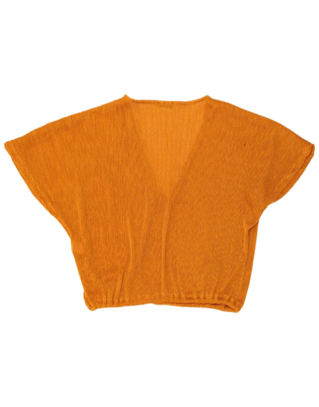 Crop Top cu mânecă scurtă pentru femei Zara UK 14, mare, portocaliu, poliester