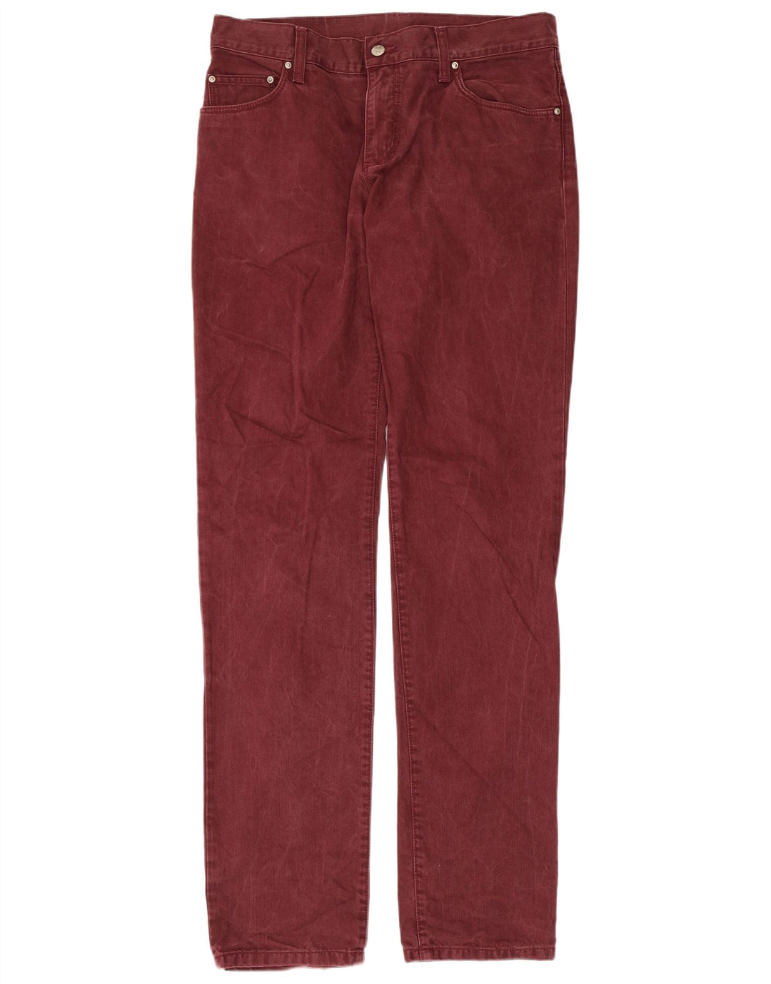 Blugi slim pentru bărbați CARHARTT W33 L34 Burgundy