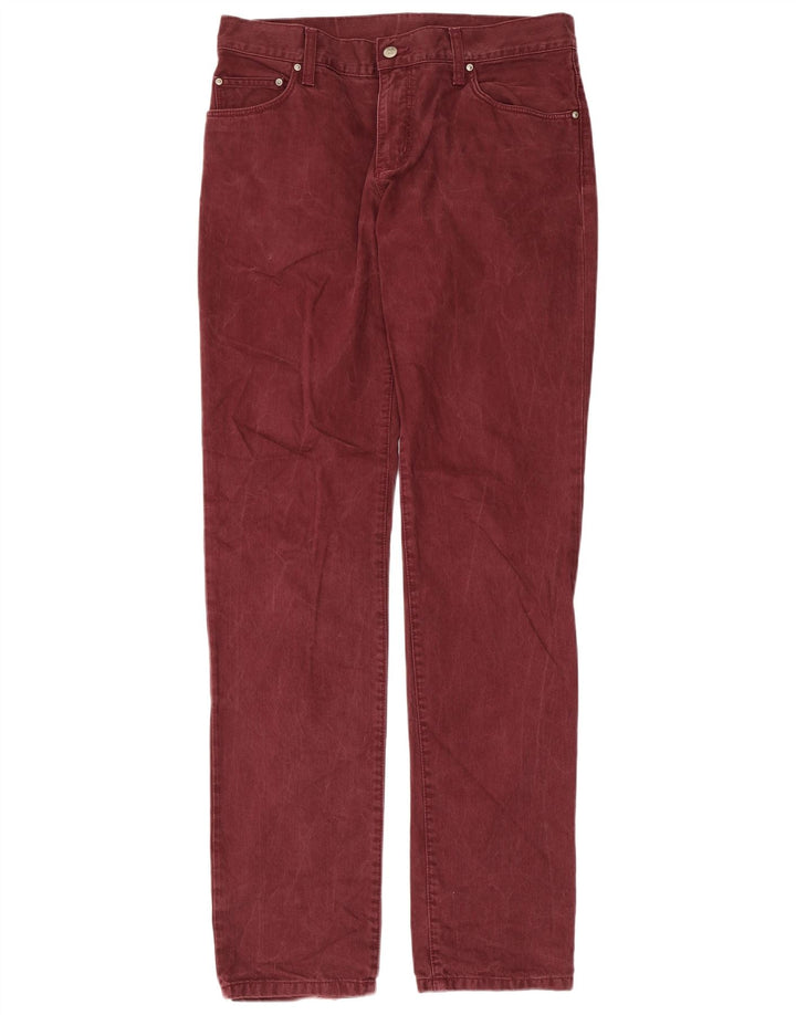 Blugi slim pentru bărbați CARHARTT W33 L34 Burgundy