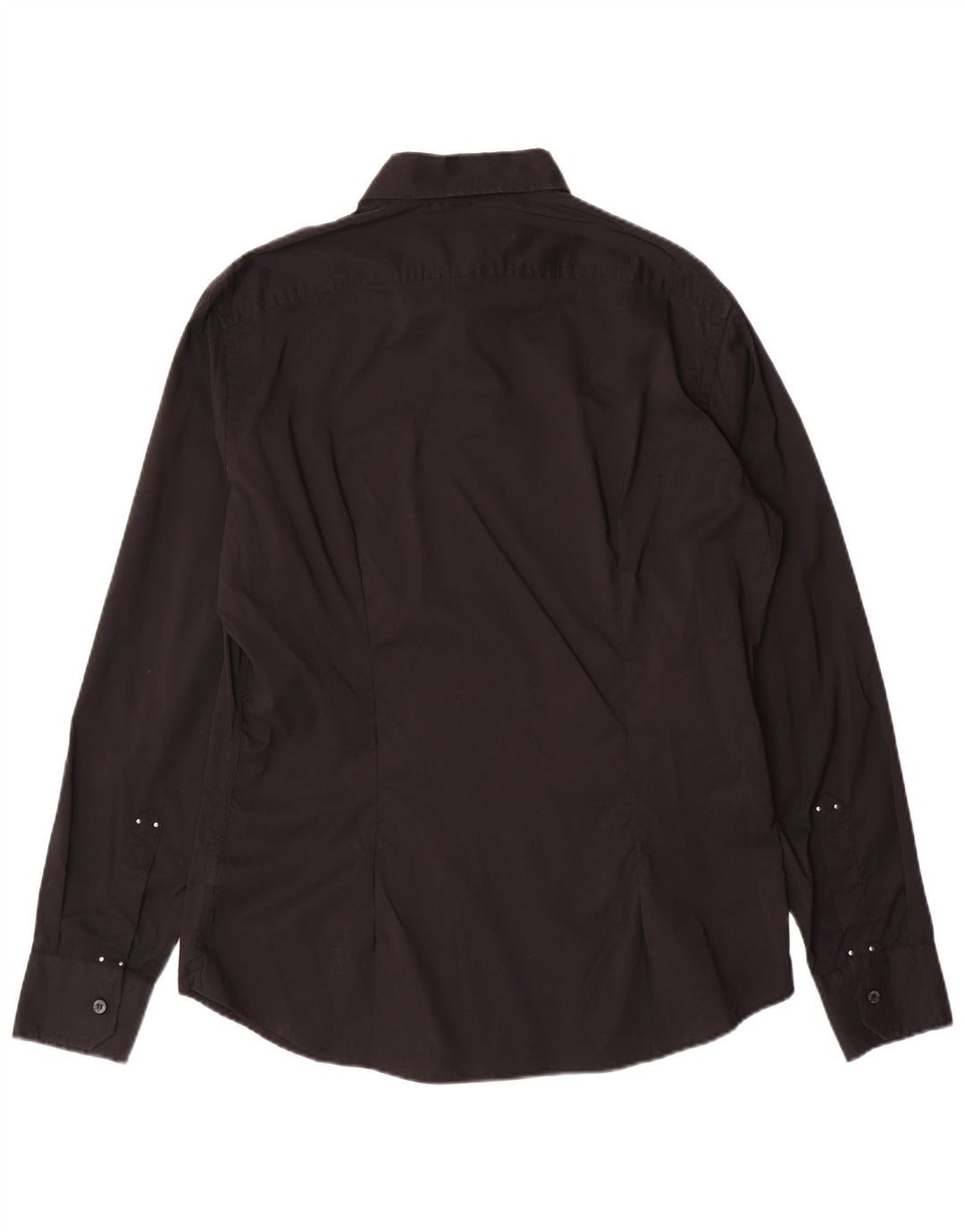Cămașă pentru bărbați TRUSSARDI JEANS Bumbac negru mare