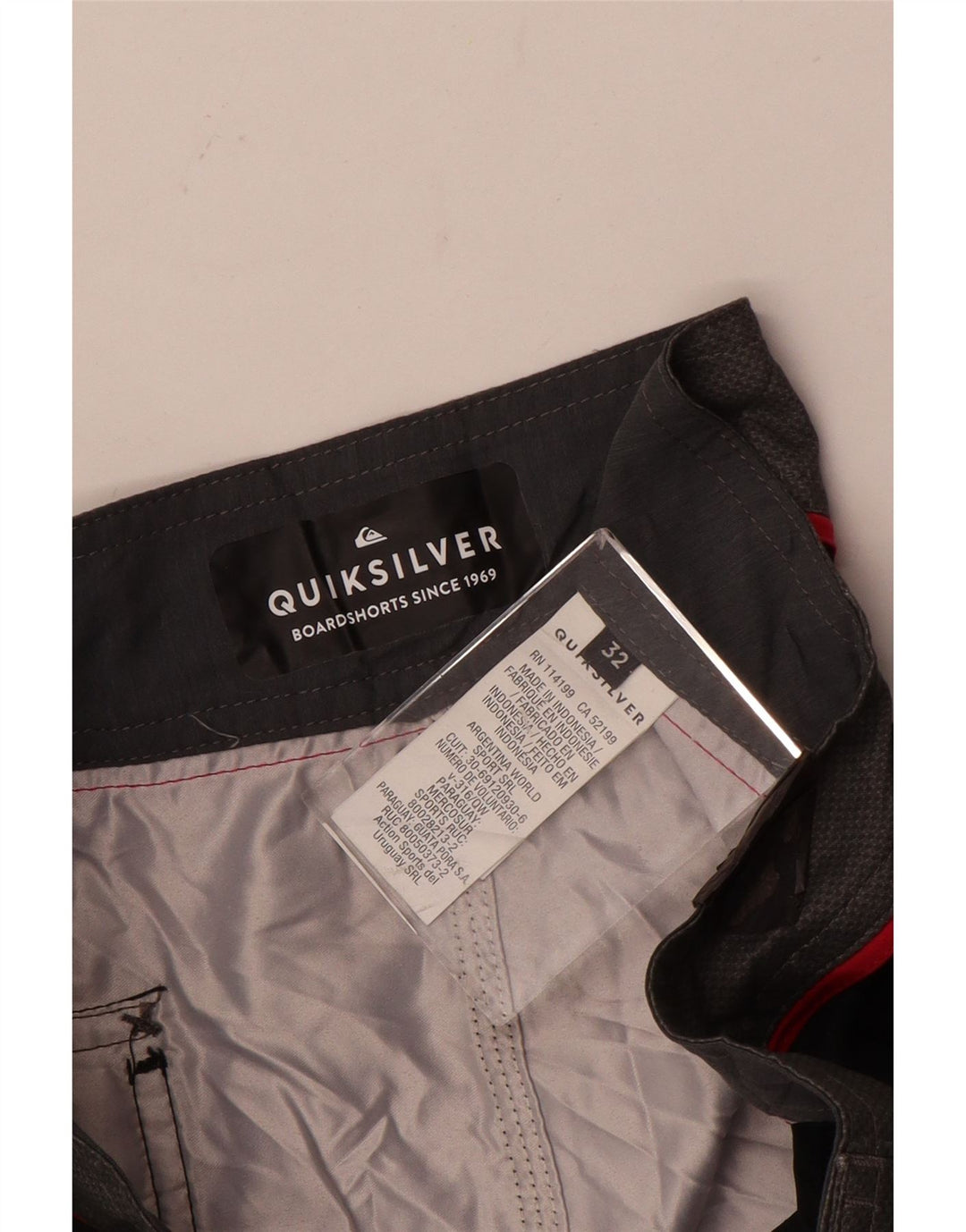 Pantaloni scurți de înot Quiksilver pentru bărbați, poliester floral, negru mediu