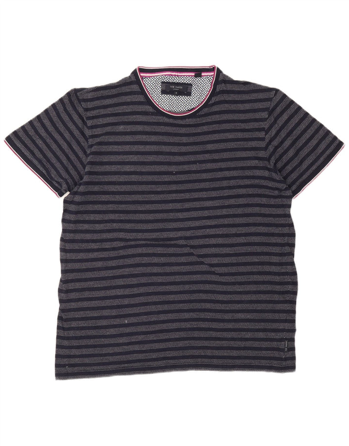 Tricou Bărbați Ted Baker Top Mărimea 3 Mediu Bleumarin Bumbac cu dungi