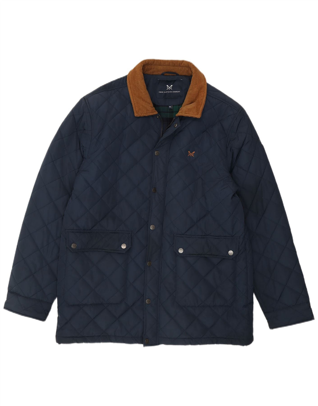 Crew Clothing Jachetă matlasată pentru bărbați UK 42 XL Bleumarin Poliester