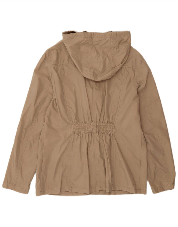 Jachetă cu glugă pentru femei Fat Face UK 14, mare, bej, bumbac