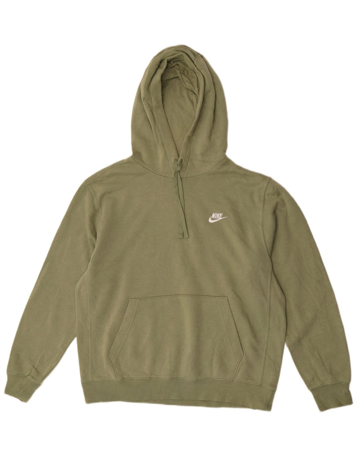 Pulover Nike pentru bărbați, bumbac verde mare